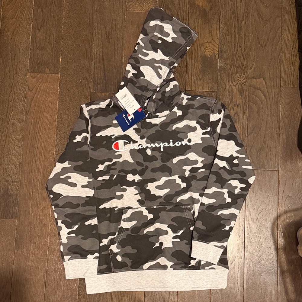 Champion Big Kid Boys Long Sleeve Embroidered Fleece Active Hoodie